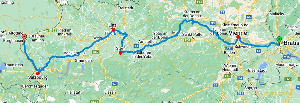 Notre parcours en Autriche