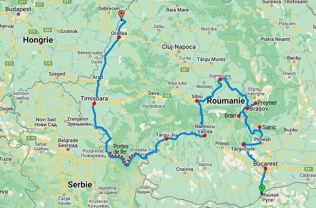 Parcours en Roumanie